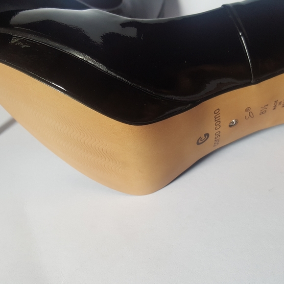 Corso Como black patent leather platform heels - Picture 5 of 8